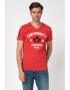 Canadian Peak Tricou cu decolteu in V si aplicatie logo Jax - Pled.ro