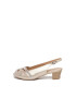 Caprice Sandale slingback de piele cu aspect stralucitor - Pled.ro