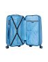 CarryOn Set Trolere Policarbonat/ABS 4 Roti Duble OKOBAN cifru TSA SKYHOPPER 3 Piese Albastru - Pled.ro