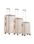 CarryOn Set Trolere Policarbonat/ABS 4 Roti Duble OKOBAN cifru TSA SKYHOPPER 3 Piese Auriu - Pled.ro