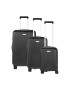 CarryOn Set Trolere Policarbonat/ABS 4 Roti Duble OKOBAN cifru TSA SKYHOPPER 3 Piese Negru - Pled.ro