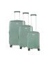 CarryOn Set Trolere Policarbonat/ABS 4 Roti Duble OKOBAN cifru TSA SKYHOPPER 3 Piese Verde - Pled.ro