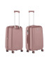 CarryOn Troler Mediu Policarbonat/ABS 4 Roti Duble OKOBAN cifru TSA SKYHOPPER 68.5 cm Rose - Pled.ro