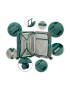 CarryOn Troler Mediu Polipropilena Inchidere cu clapeta Cifru TSA Cod Okoban Protector 502476 - 66 cm Verde - Pled.ro