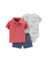 Carter's Set de body tricou si pantaloni scurti - 3 piese - Pled.ro