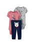 Carter's Set de body-uri cu imprimeu si pantaloni - 3 piese - Pled.ro