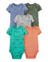 Carter's Set de body-uri de bumbac cu imprimeu - 5 piese - Pled.ro