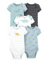 Carter's Set de body-uri de bumbac cu model - 5 perechi - Pled.ro