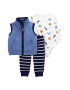 Carter's Set de vesta cu imprimeu pantaloni si body - 3 piese - Pled.ro