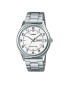 Casio Ceas barbatesc MTP-V006D-7B2UDF Quartz Casual Cristal mineral Otel Alb/Argintiu 38 mm - Pled.ro