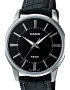 Casio Ceas cu o curea de piele Collection Negru - Pled.ro