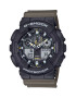 Casio G-Shock Ceas GA-100TU-1A3ER Digital Rezistent la apa 20 ATM Verde inchis - Pled.ro