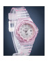 Casio Ceas Timeless Collection Quartz rezistent la apa 10 ATM roz aur curea cauciuc roz - Pled.ro