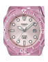 Casio Ceas Timeless Collection Quartz rezistent la apa 10 ATM roz aur curea cauciuc roz - Pled.ro