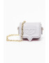 CHIARA FERRAGNI Geanta crossbody mica de piele ecologica cu logo in relief - Pled.ro