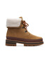 Clarks Bocanci din piele intoarsa cu garnitura din blana shearling sintetica Orianna - Pled.ro