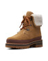 Clarks Bocanci din piele intoarsa cu garnitura din blana shearling sintetica Orianna - Pled.ro