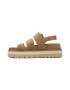 Clarks Sandale din piele intoarsa cu talpa wedge - Pled.ro