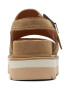 Clarks Sandale din piele intoarsa cu talpa wedge - Pled.ro