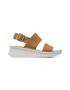 Clarks Sandale din piele nabuc cu talpa wedge - Pled.ro