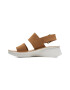 Clarks Sandale din piele nabuc cu talpa wedge - Pled.ro