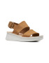 Clarks Sandale din piele nabuc cu talpa wedge - Pled.ro