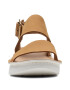 Clarks Sandale din piele nabuc cu talpa wedge - Pled.ro