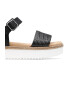 Clarks Sandale flatform de piele cu aplicatie de iuta Lana Shore - Pled.ro