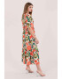 Closet LONDON Rochie midi cu model floral si maneci medii - Pled.ro