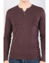 COLIN'S Bluza slim fit cu decolteu henley - Pled.ro