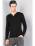 COLIN'S Bluza slim fit cu decolteu henley - Pled.ro