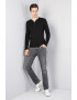 COLIN'S Bluza slim fit cu decolteu henley - Pled.ro