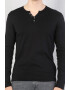 COLIN'S Bluza slim fit cu decolteu henley - Pled.ro