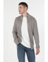 COLIN'S Cardigan slim fit cu fermoar si aspect striat - Pled.ro