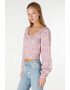 COLIN'S Bluza crop cu imprimeu floral - Pled.ro