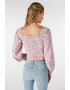 COLIN'S Bluza crop cu imprimeu floral - Pled.ro