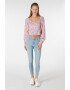 COLIN'S Bluza crop cu imprimeu floral - Pled.ro