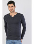 COLIN'S Bluza slim fit cu decolteu henley - Pled.ro