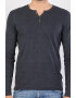 COLIN'S Bluza slim fit cu decolteu henley - Pled.ro