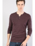 COLIN'S Bluza slim fit cu decolteu henley - Pled.ro