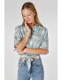 COLIN'S Camasa crop cu imprimeu tropical - Pled.ro