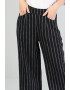 COLIN'S Pantaloni Regular Fit Viscoza/Bumbac Negru/Alb - Pled.ro