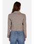 COLIN'S Sacou crop cu imprimeu houndstooth - Pled.ro