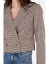 COLIN'S Sacou crop cu imprimeu houndstooth - Pled.ro