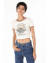 COLIN'S Tricou crop cu detalii contrastante - Pled.ro