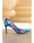 CONDUR by alexandru Pantofi stiletto de piele cu imprimeu floral Adele - Pled.ro