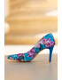 CONDUR by alexandru Pantofi stiletto de piele cu imprimeu floral Adele - Pled.ro