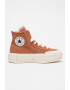 Converse Pantofi sport flatform de piele intoarsa Chuck Taylor All Star Cruise - Pled.ro