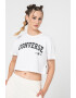 Converse Tricou crop din bumbac Collegiate - Pled.ro