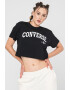 Converse Tricou crop din bumbac Collegiate - Pled.ro